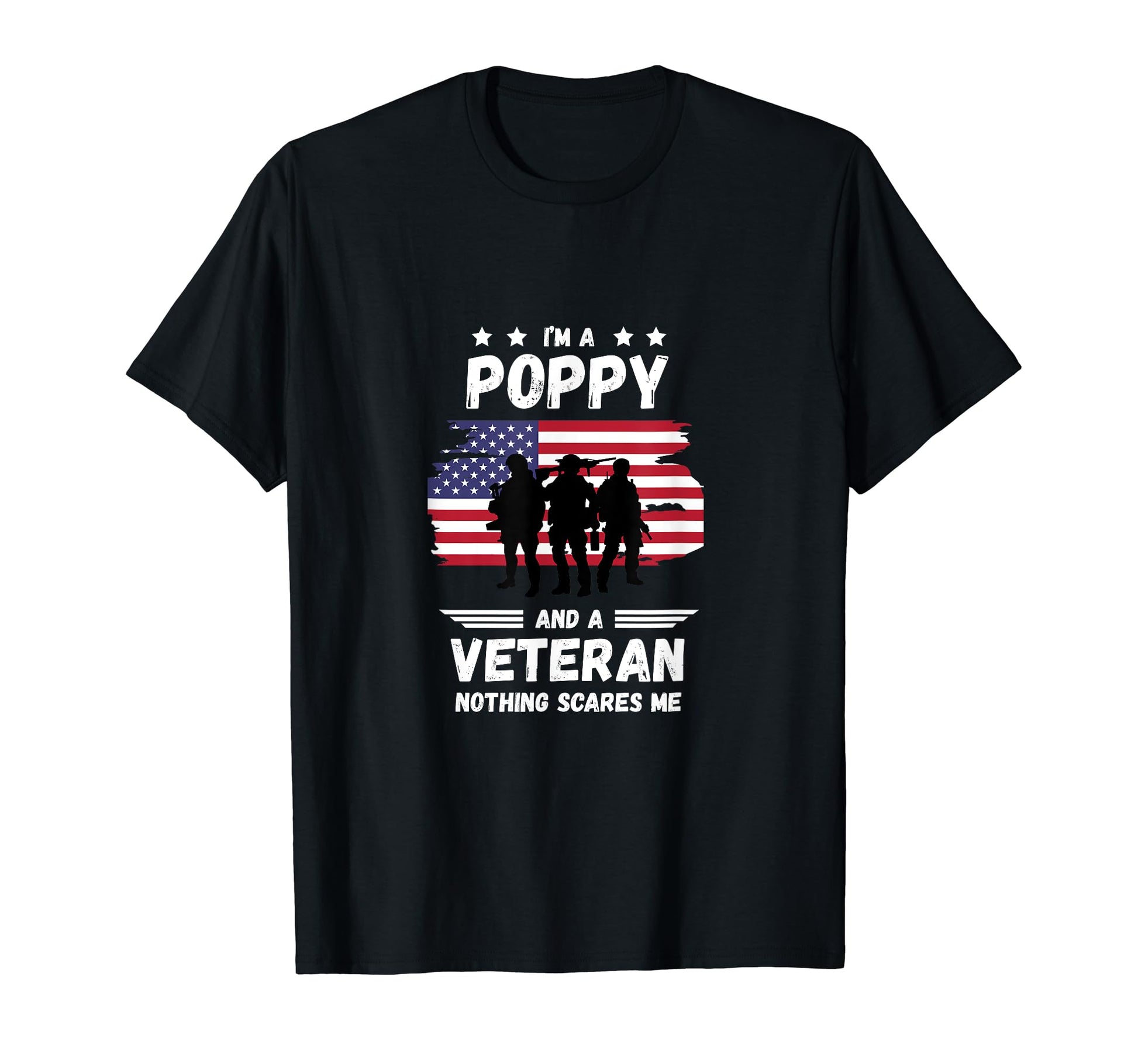 Poppy And Veteran Dad Grandpa Military T-Shirt - Streetwear Style Unisex - T-Shirt, Sweatshirt, Hoodie