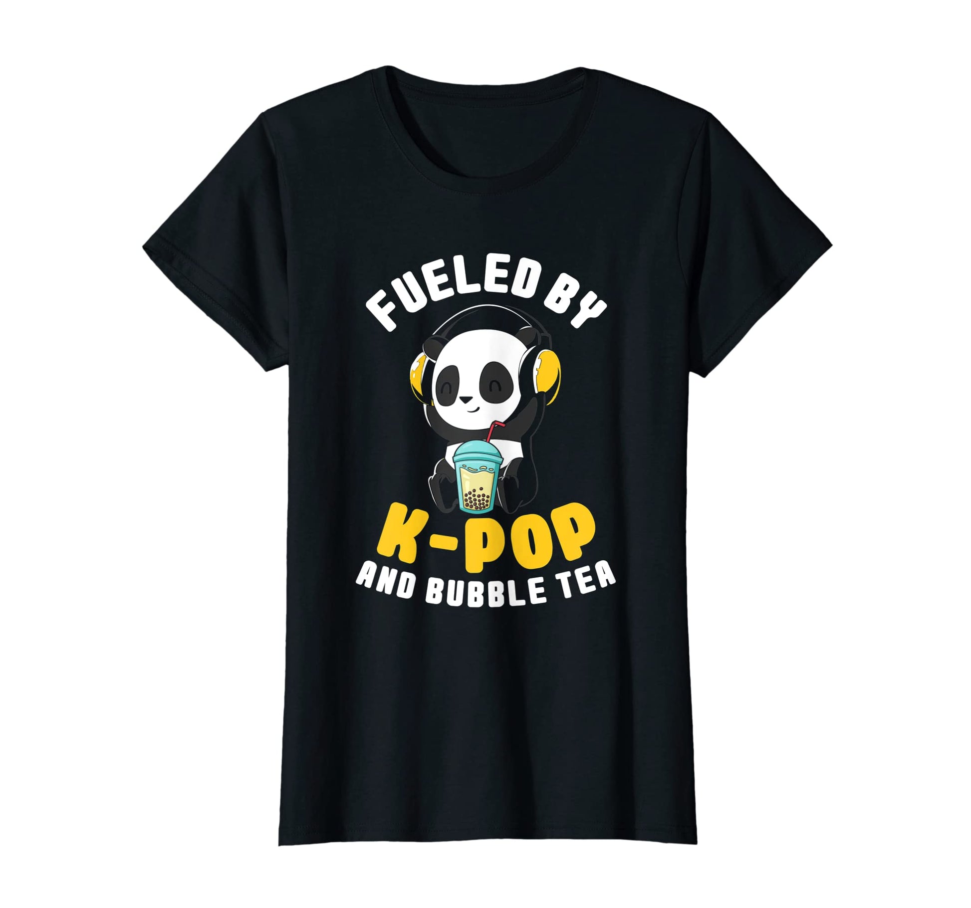 Womens K Pop Kawaii Panda Bear And T-Shirt - Trendy Graphic Men Women - T-Shirt, Sweatshirt, Hoodie