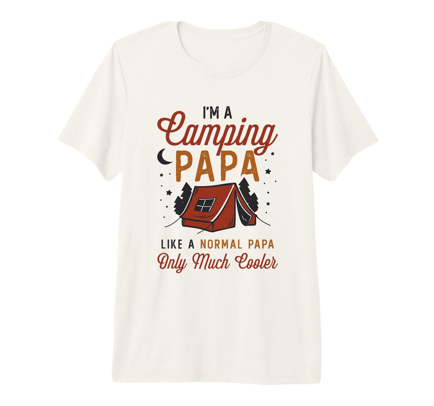 Mens Camping Papa Campfire Dads T-Shirt - Streetwear Style for Adults - T-Shirt, Sweatshirt, Hoodie