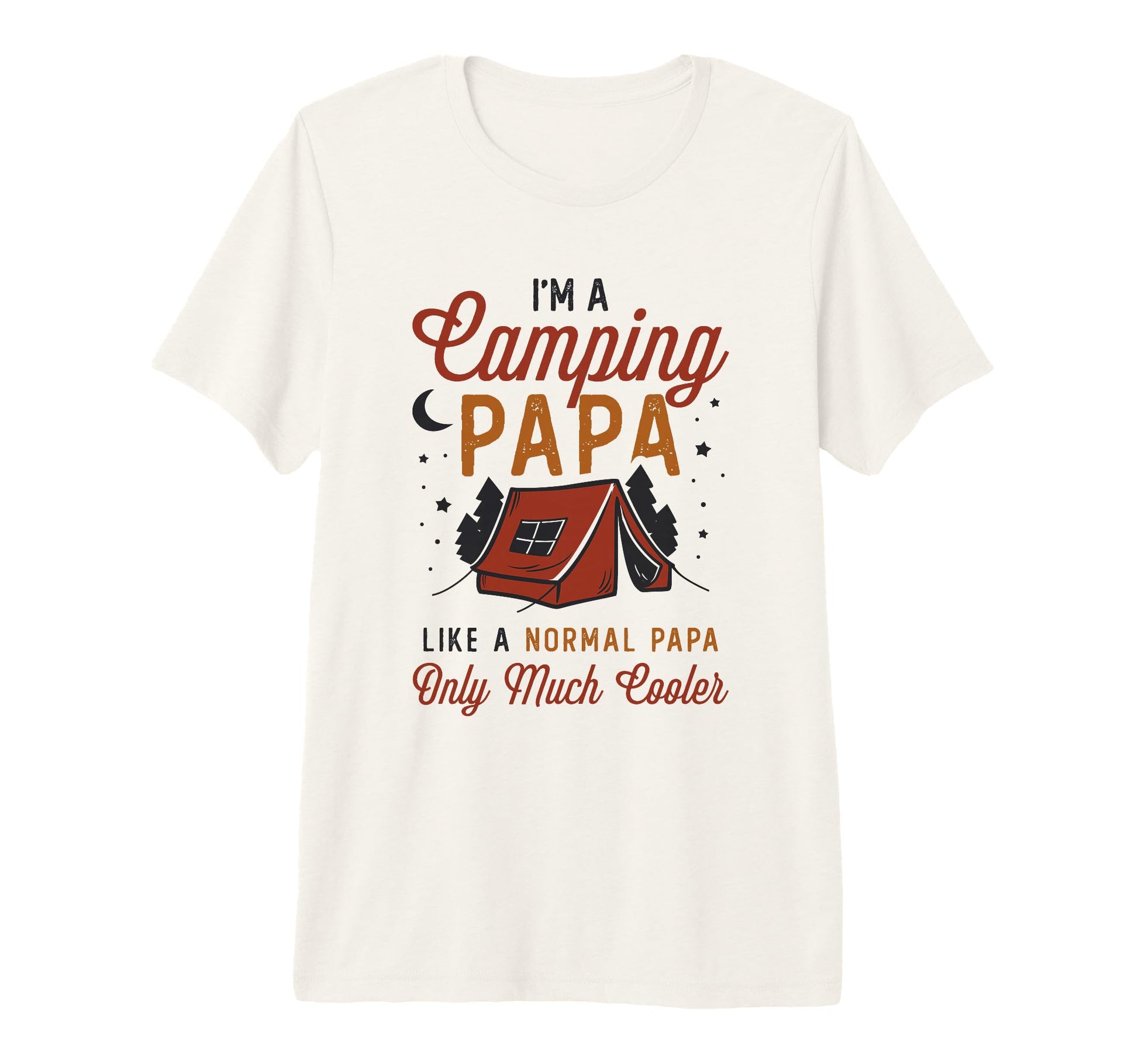 Mens Camping Papa Campfire Dads T-Shirt - Streetwear Style for Adults - T-Shirt, Sweatshirt, Hoodie