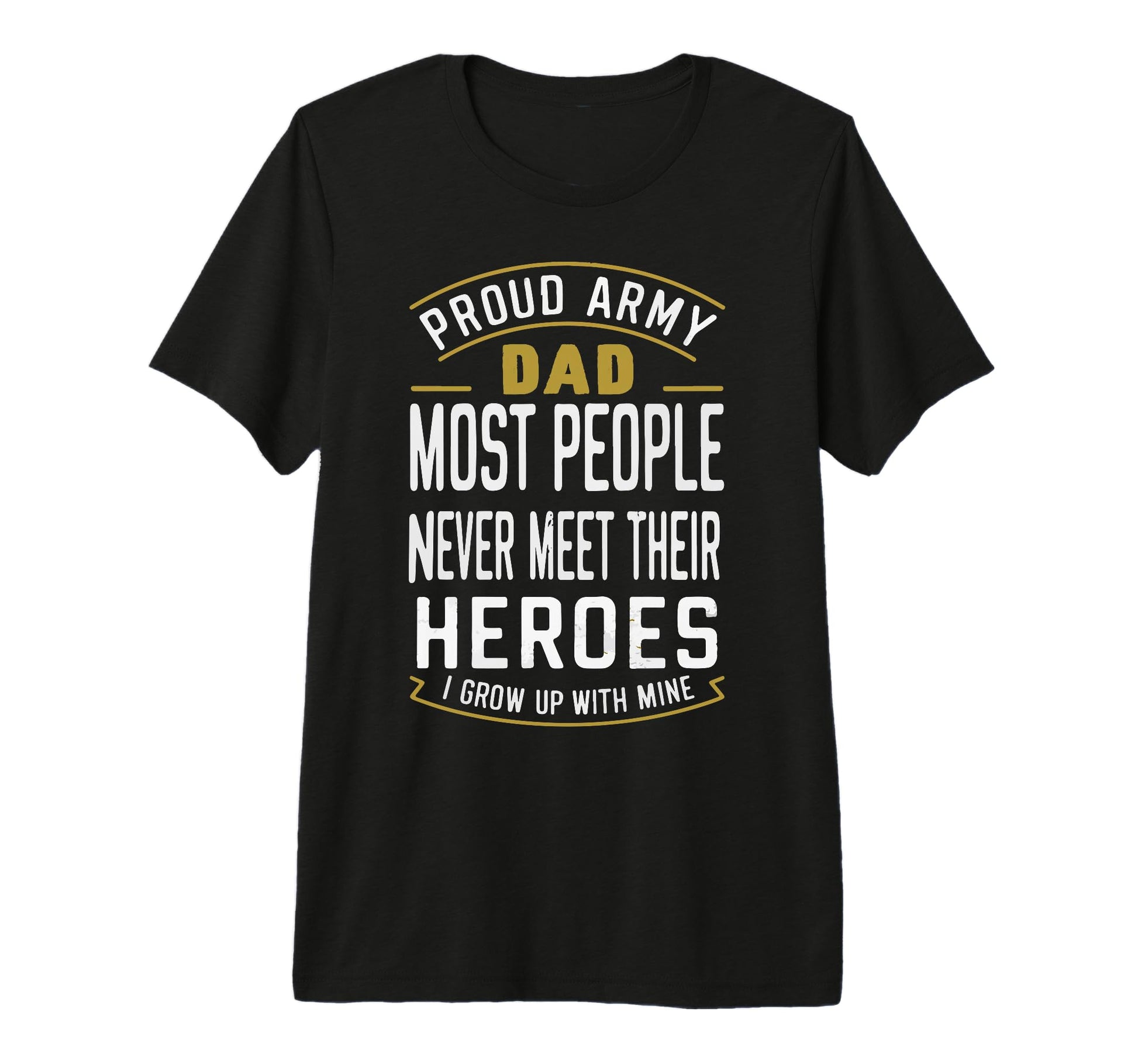 Proud Army Dad Military Pride T-Shirt - Custom Art Print for Adults - T-Shirt, Sweatshirt, Hoodie