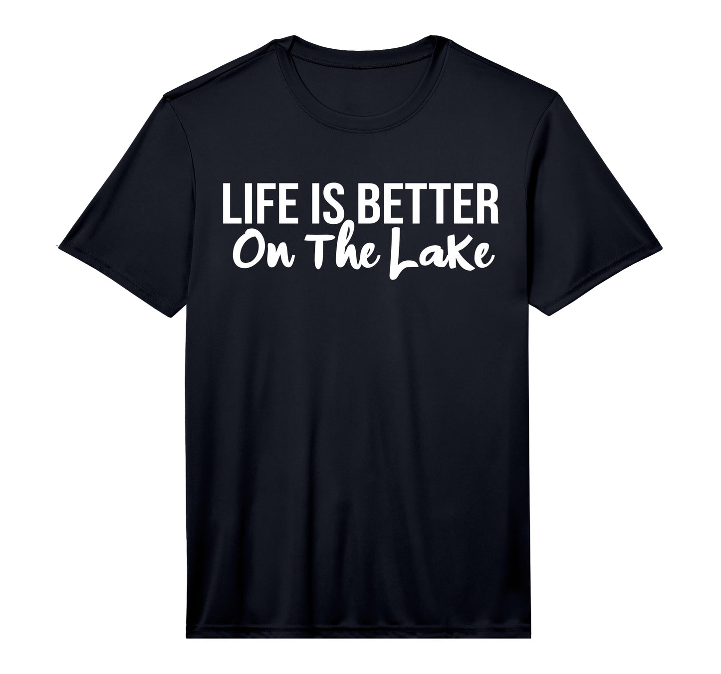 Life Is Better Lake Fishing Camping T-Shirt - Unique Graphic Men Women - T-Shirt, Sweatshirt, Hoodie