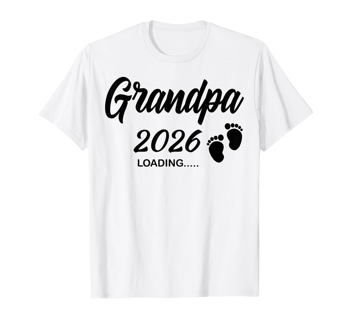 Promoted To Be Grandpa 2026 Loading T-Shirt - Minimalist Print Unisex - T-Shirt, Sweatshirt, Hoodie