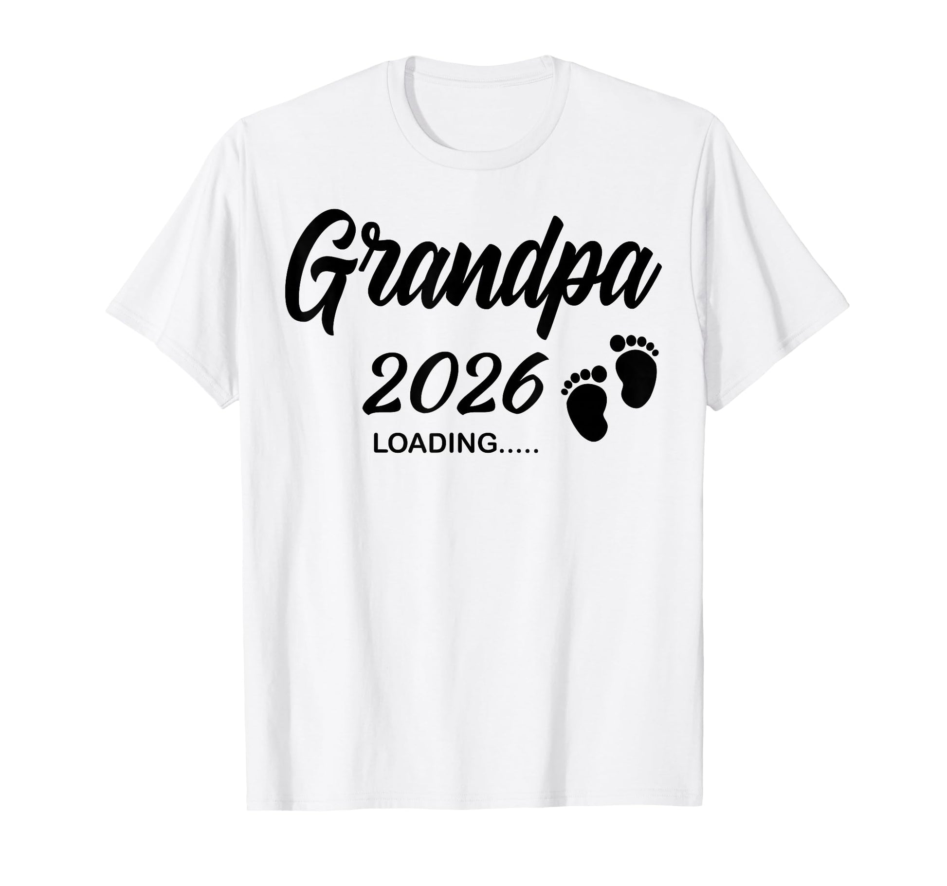 Promoted To Be Grandpa 2026 Loading T-Shirt - Minimalist Print Unisex - T-Shirt, Sweatshirt, Hoodie