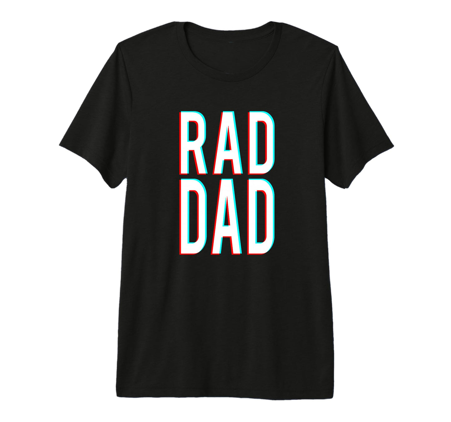 Rad Dad Rad Dad Fathers Day Tri Blend T-Shirt - Graphic Print Unisex - T-Shirt, Sweatshirt, Hoodie