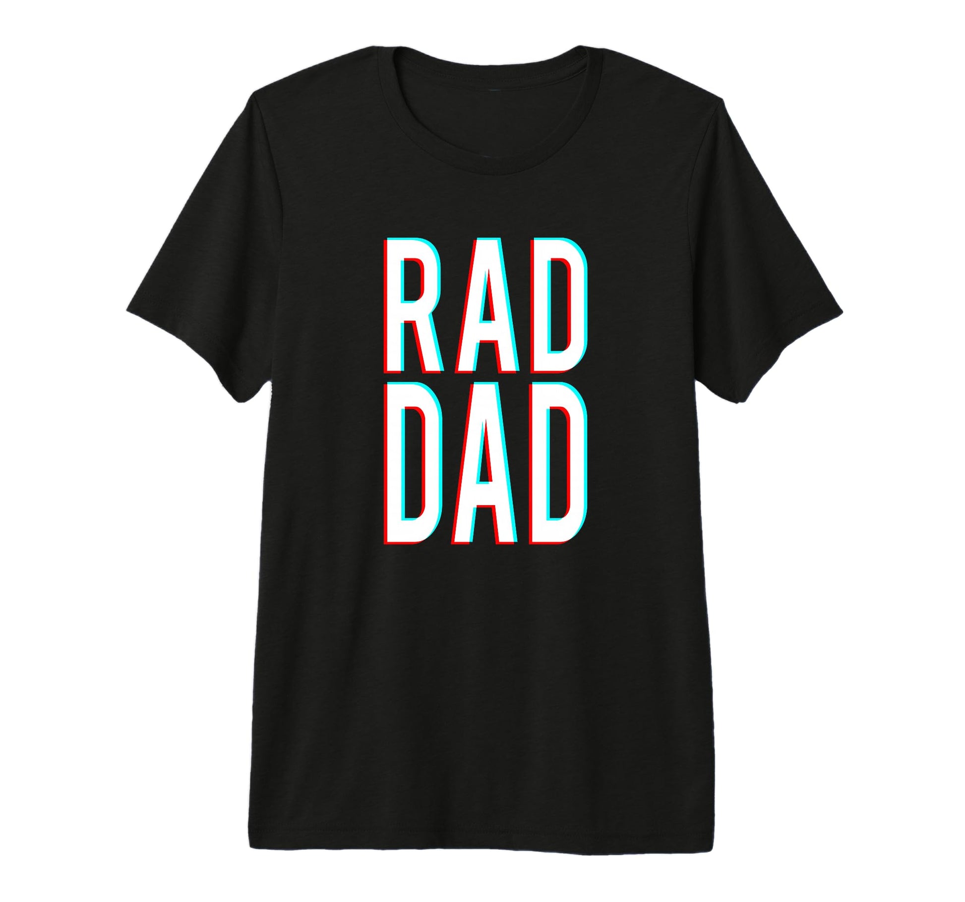 Rad Dad Rad Dad Fathers Day Tri Blend T-Shirt - Graphic Print Unisex - T-Shirt, Sweatshirt, Hoodie