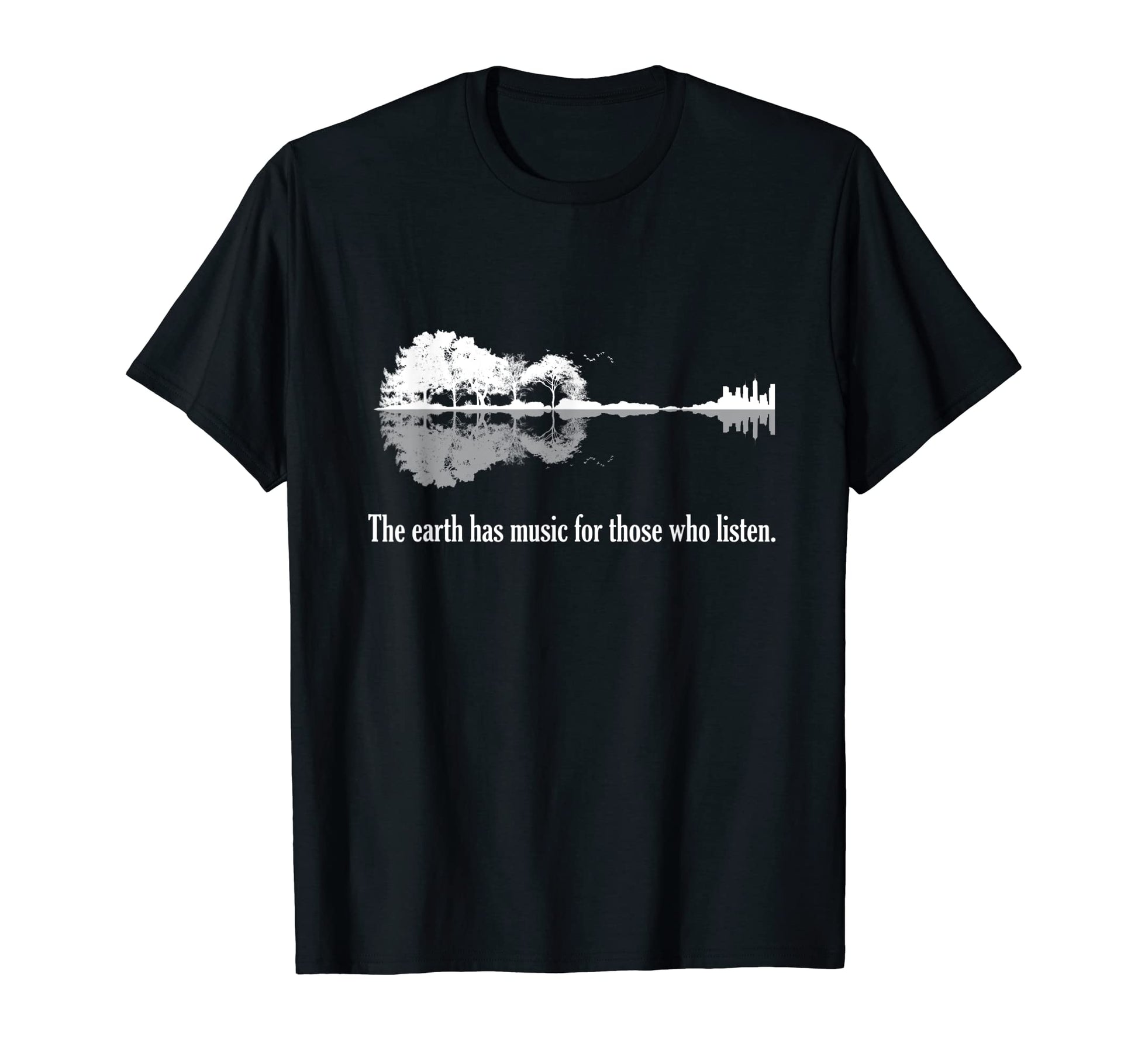 Acoustic Guitar Earth Has Music T-Shirt - Casual Everyday Wear Men Women - T-Shirt, Sweatshirt, Hoodie