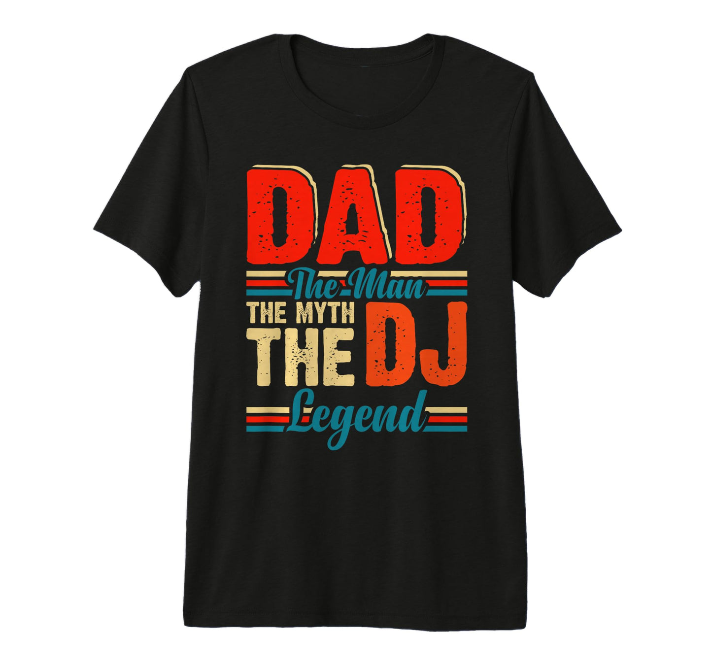 Dad Myth Dj Legend Tri Blend T-Shirt - Novelty Apparel Unisex - T-Shirt, Sweatshirt, Hoodie