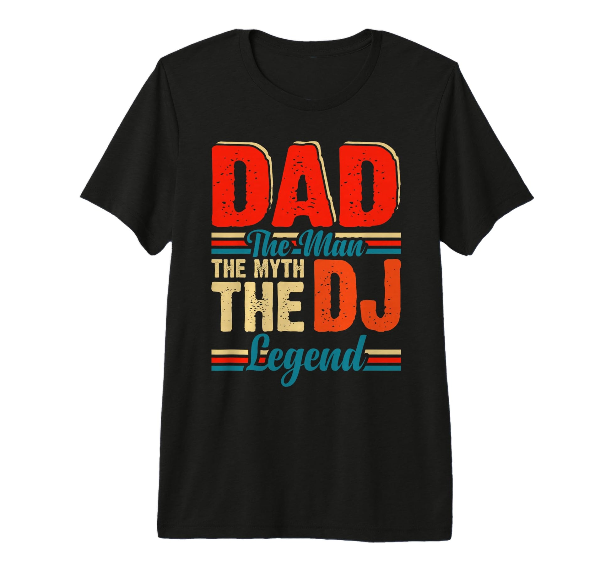 Dad Myth Dj Legend Tri Blend T-Shirt - Novelty Apparel Unisex - T-Shirt, Sweatshirt, Hoodie