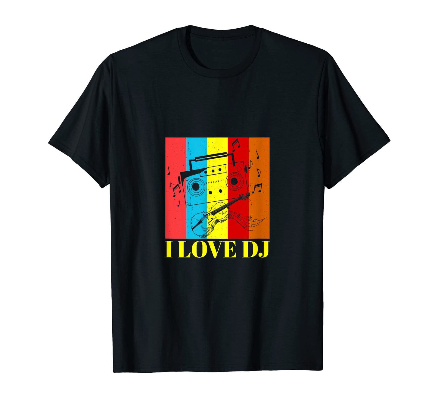 I Love Dj Music Lover Musician T-Shirt - Aesthetic Graphic for Adults - T-Shirt, Sweatshirt, Hoodie