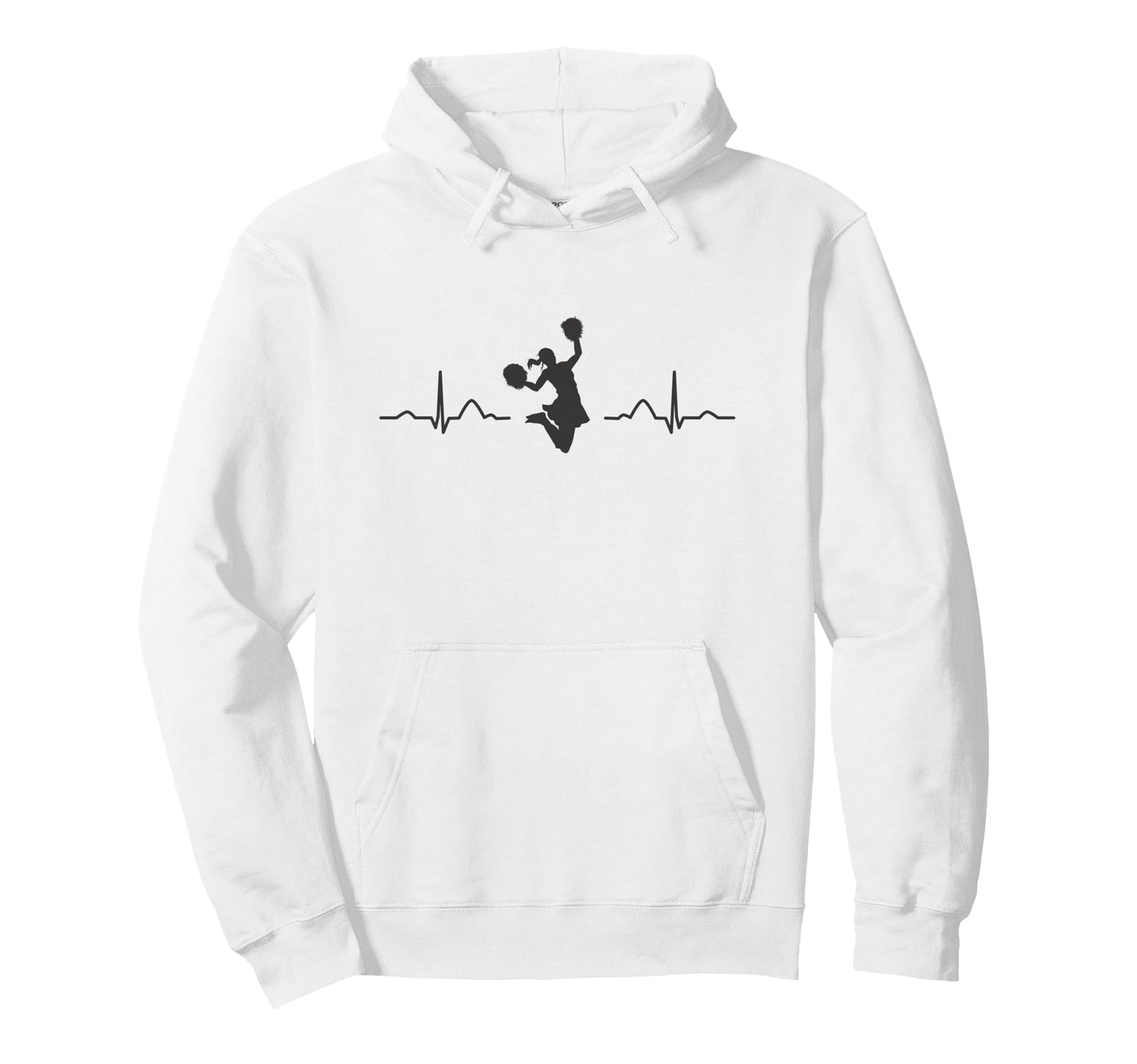 Cheerleader Cheer Mom Love Hoodie - Custom Art Print for Adults - T-Shirt, Sweatshirt, Hoodie