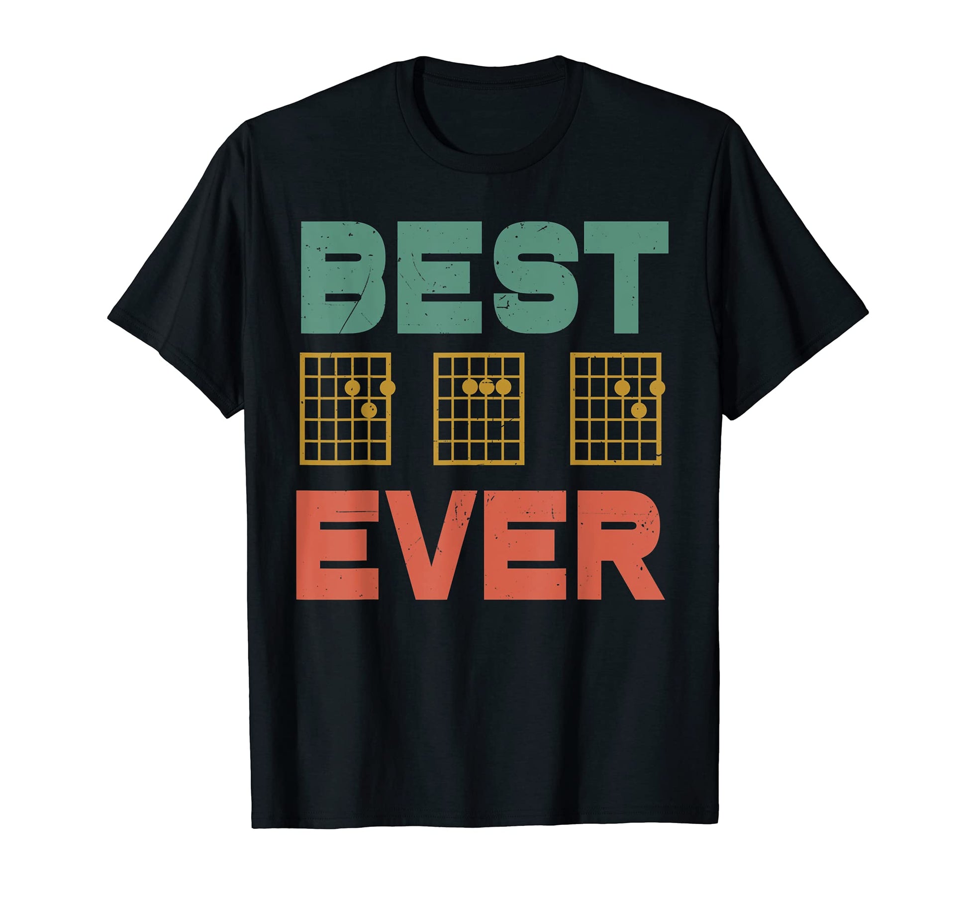 Best Dad Ever Chord Guitar Musician T-Shirt - Aesthetic Graphic Men Women - T-Shirt, Sweatshirt, Hoodie