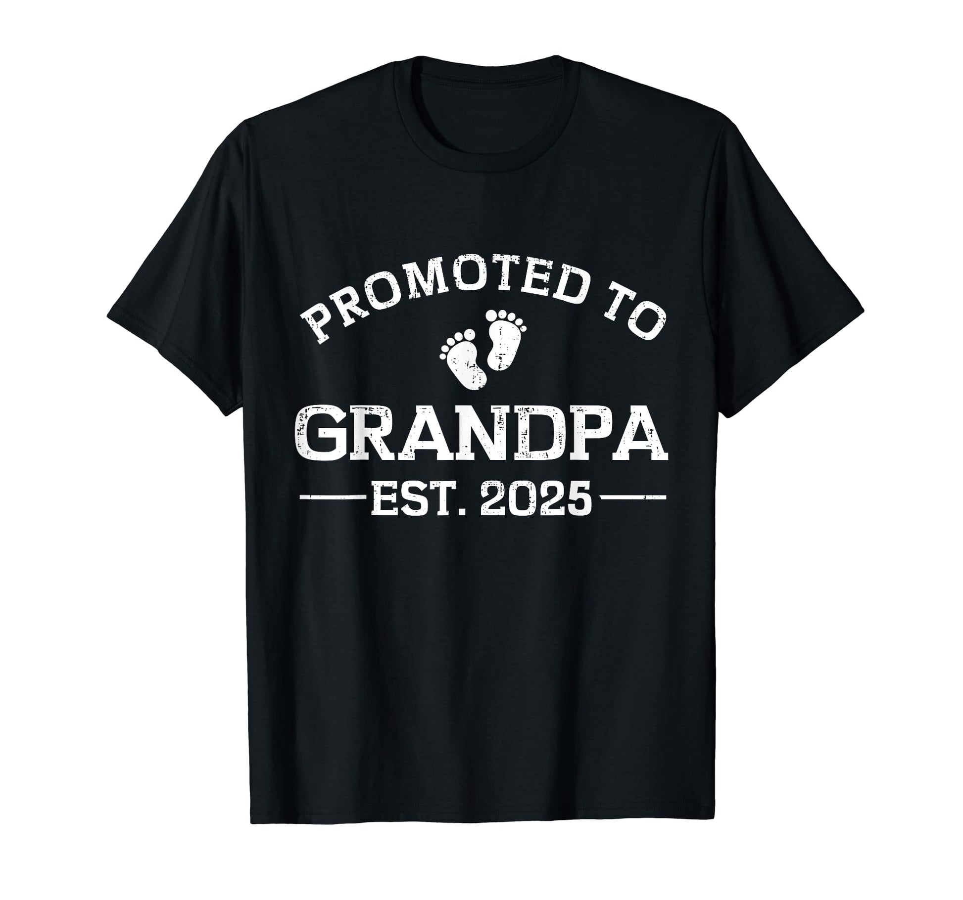 Promoted To Grandpa Est 2025 Pregnancy T-Shirt - Minimalist Print Unisex - T-Shirt, Sweatshirt, Hoodie
