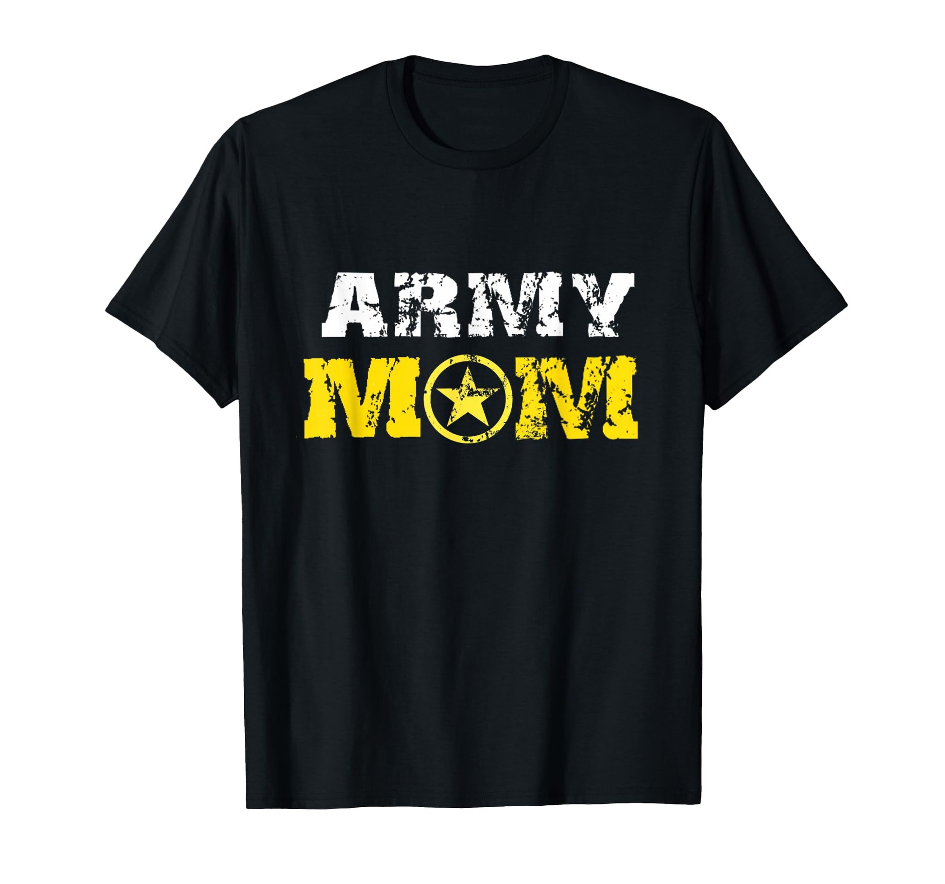 Army Mom Distressed Font Army Logo Mom Us T-Shirt - Graphic Print Unisex - T-Shirt, Sweatshirt, Hoodie