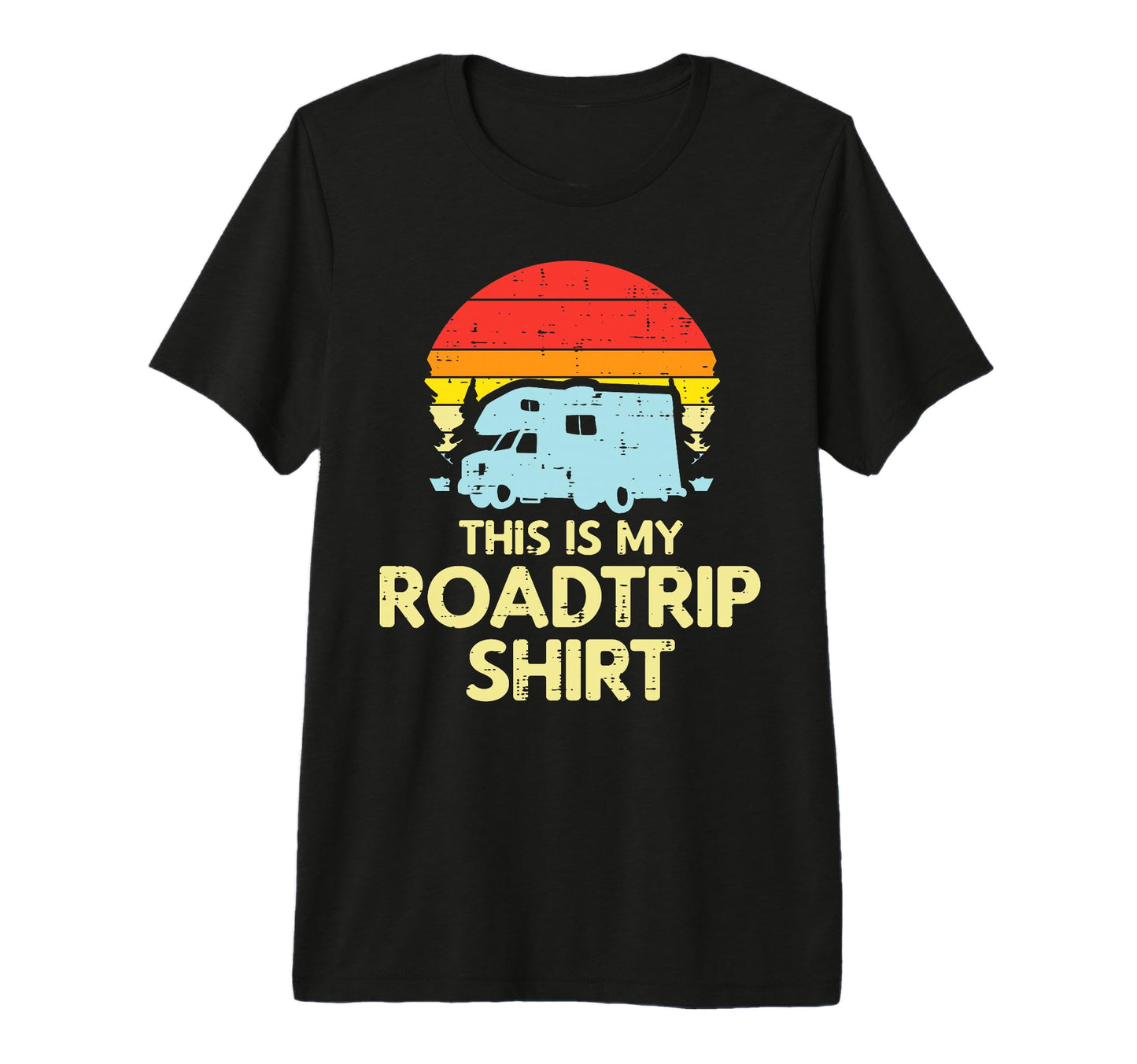 This Is My Roadtrip Sunset Camping Van T-Shirt - Trendy Graphic Men Women - T-Shirt, Sweatshirt, Hoodie