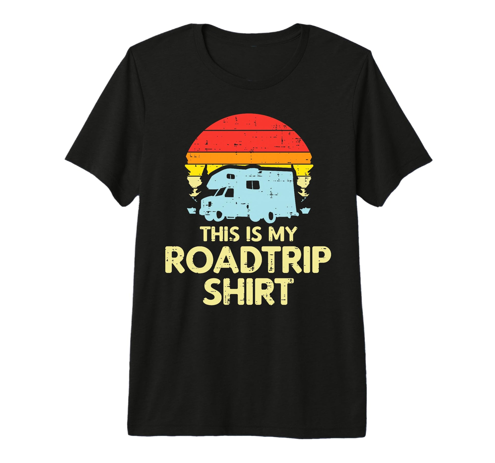This Is My Roadtrip Sunset Camping Van T-Shirt - Trendy Graphic Men Women - T-Shirt, Sweatshirt, Hoodie