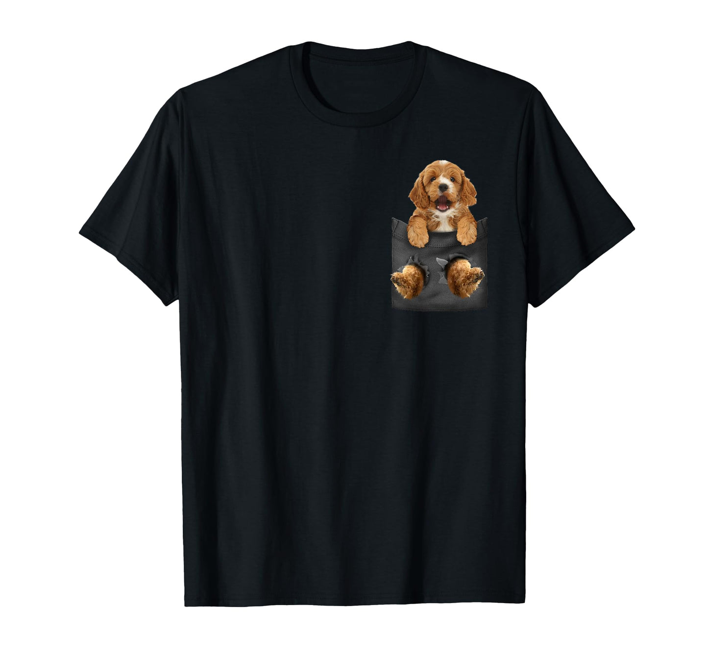 Cockapoo Pocket Dog T-Shirt - Fun Novelty Design for Adults - T-Shirt, Sweatshirt, Hoodie