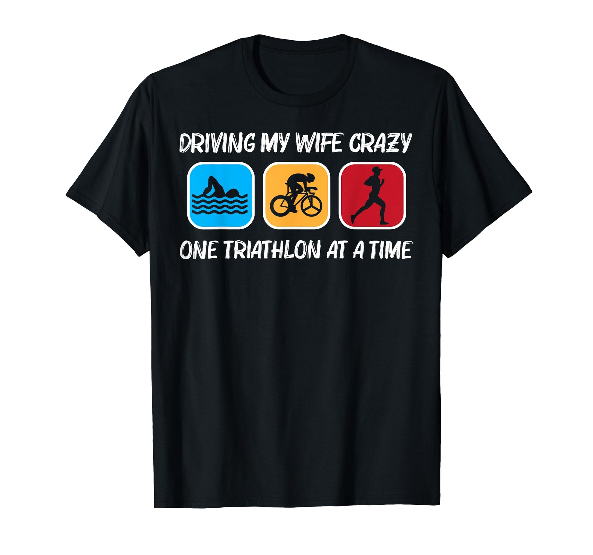 Funny Triathlon Dad Triathlete Swim T-Shirt - Trendy Graphic for Adults - T-Shirt, Sweatshirt, Hoodie