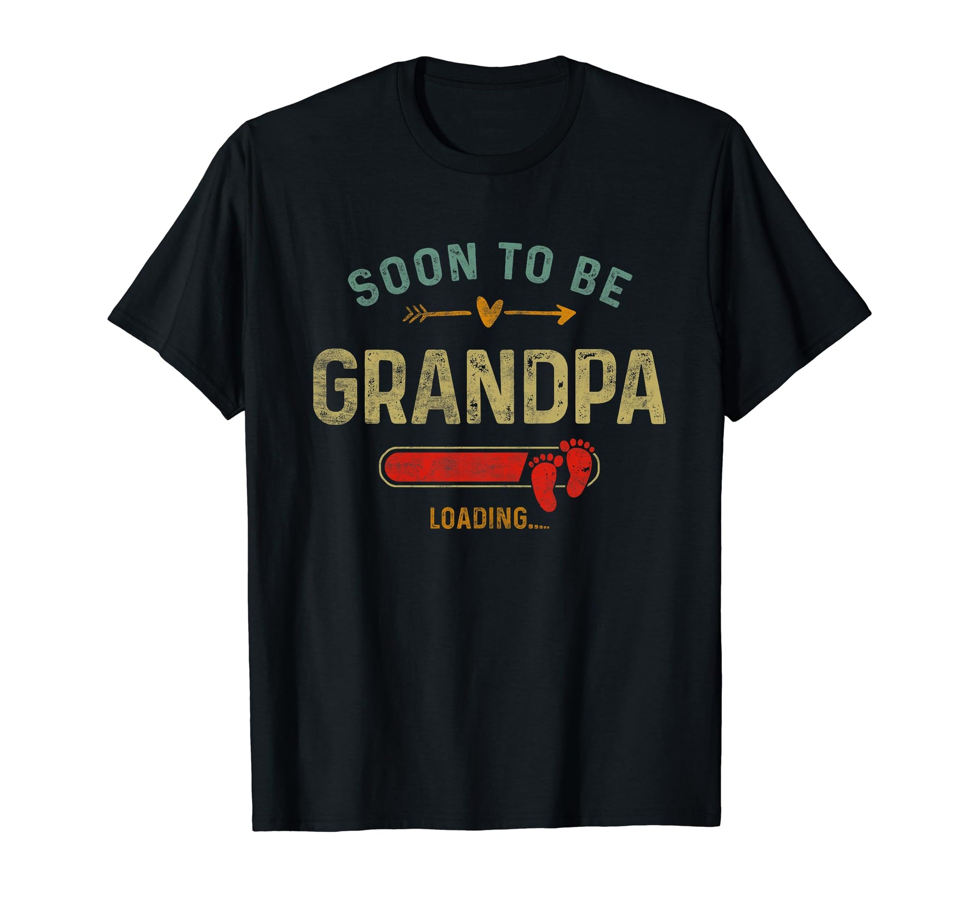 Soon To Be Grandpa Est 2024 Loading T-Shirt - Novelty Apparel Unisex - T-Shirt, Sweatshirt, Hoodie