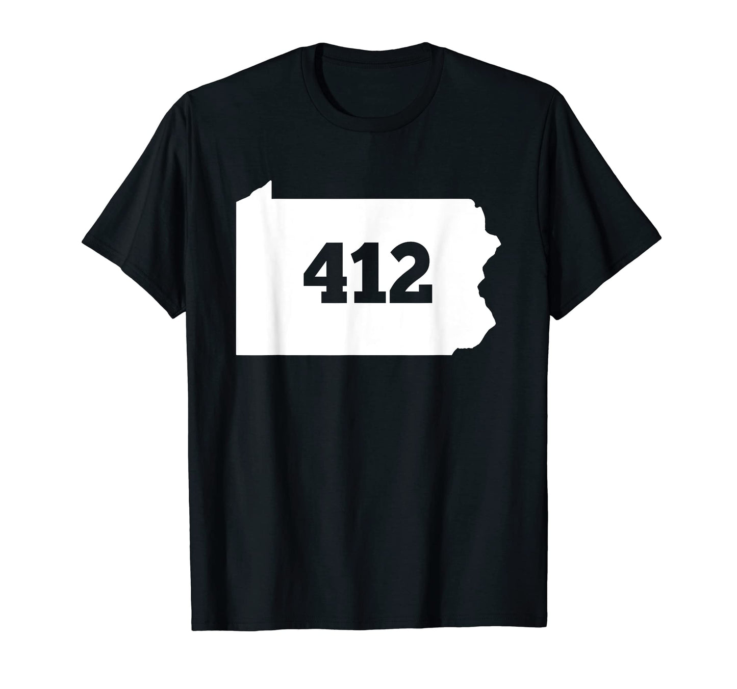 Pennsylvania 412 Area Code T-Shirt - Minimalist Print Unisex - T-Shirt, Sweatshirt, Hoodie