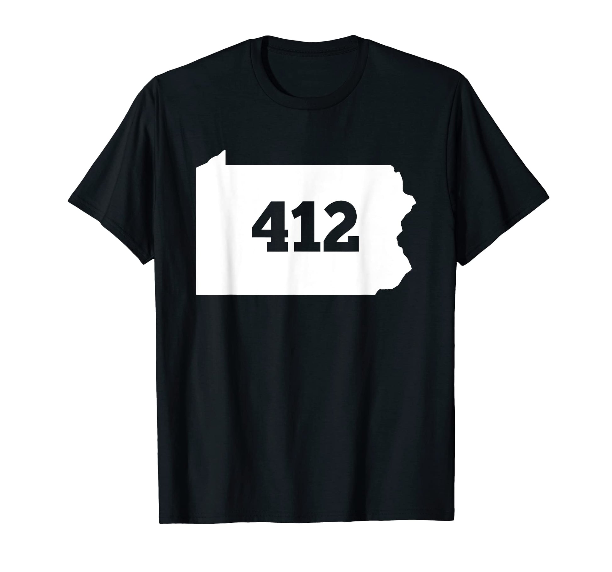 Pennsylvania 412 Area Code T-Shirt - Minimalist Print Unisex - T-Shirt, Sweatshirt, Hoodie