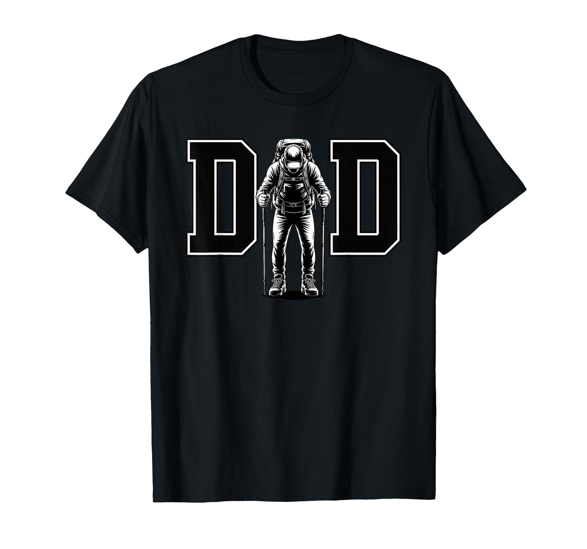Dad Trail Mountain Hiking Daddy Hiker T-Shirt - Trendy Graphic for Adults - T-Shirt, Sweatshirt, Hoodie