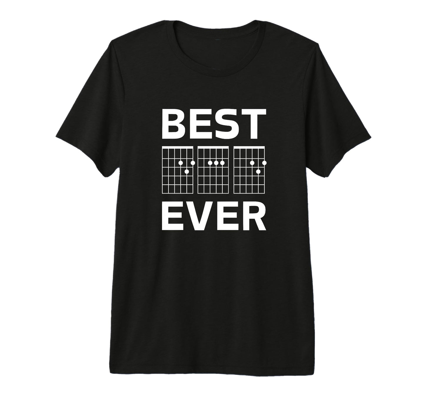 Mens Best Dad Ever Guitar Chord Chart T-Shirt - Novelty Apparel for Adults - T-Shirt, Sweatshirt, Hoodie