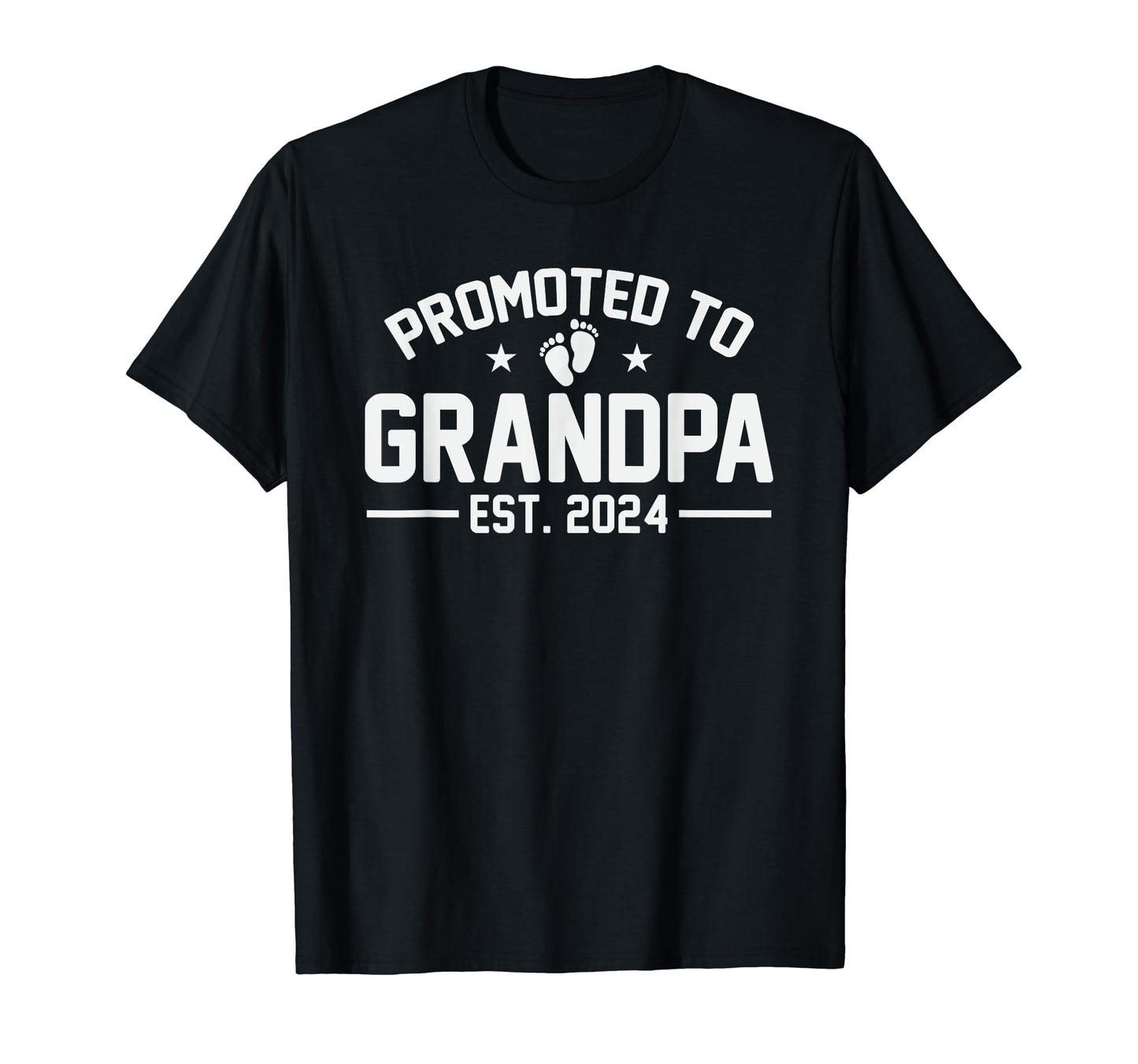 Promoted To Grandpa Est 2024 Nice T-Shirt - Aesthetic Graphic for Adults - T-Shirt, Sweatshirt, Hoodie