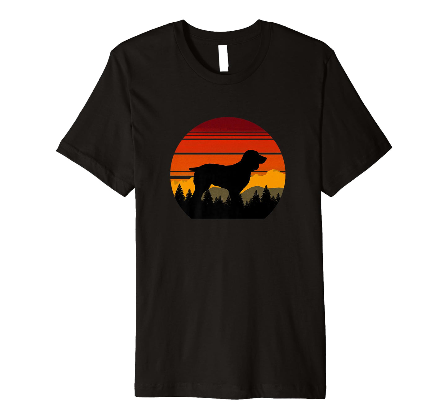 Boykin Dog Sunset Distressed Hiking T-Shirt - Novelty Apparel Men Women - T-Shirt, Sweatshirt, Hoodie