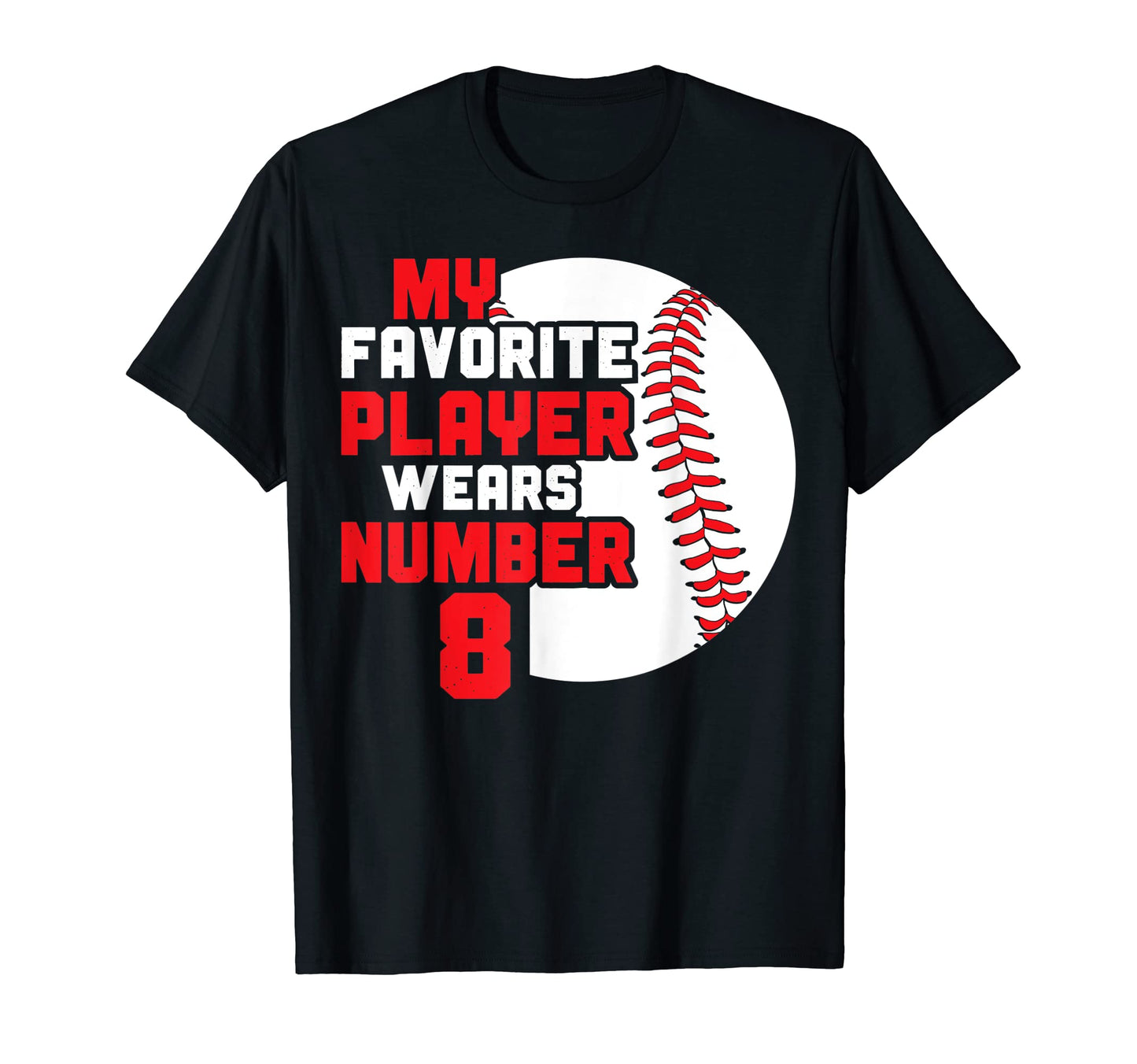 Baseball Mom Dad Favorite T-Shirt - Casual Everyday Wear Men Women - T-Shirt, Sweatshirt, Hoodie