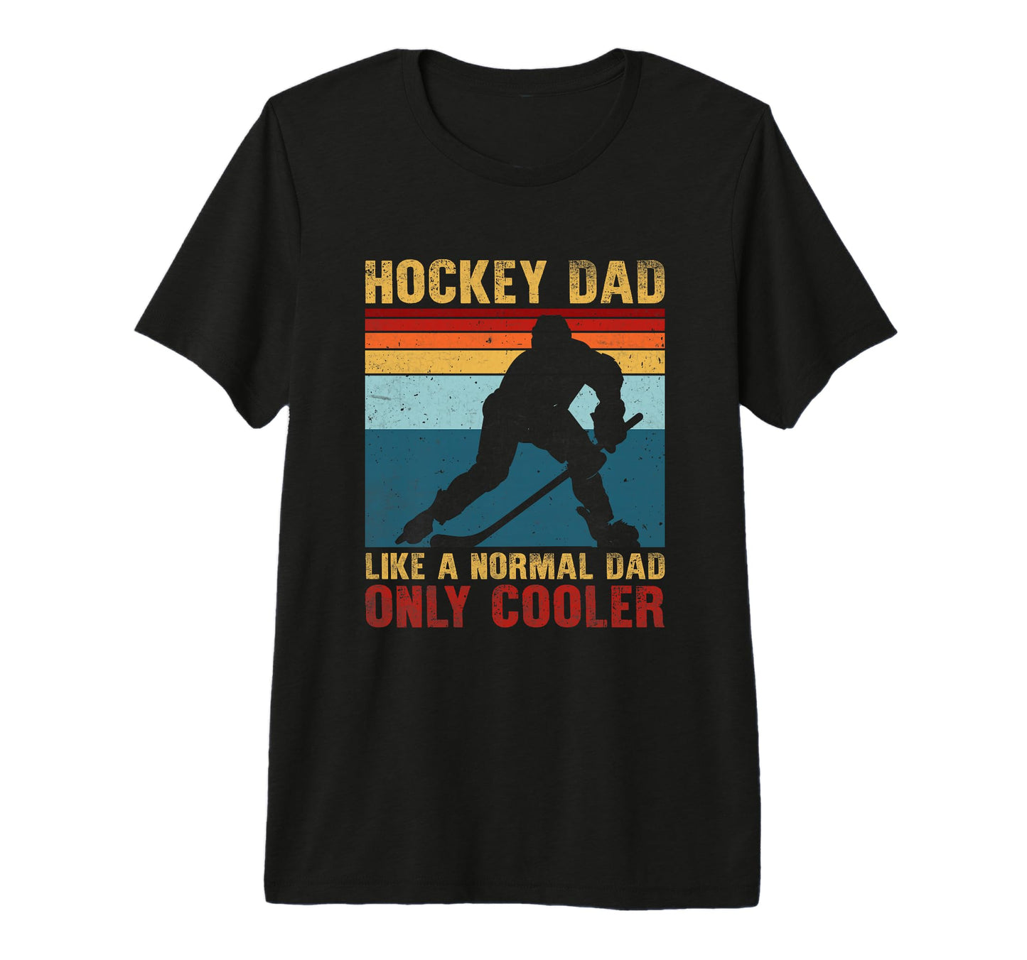 Funny Sports Hockey Daddy Dad T-Shirt - Casual Everyday Wear for Adults - T-Shirt, Sweatshirt, Hoodie