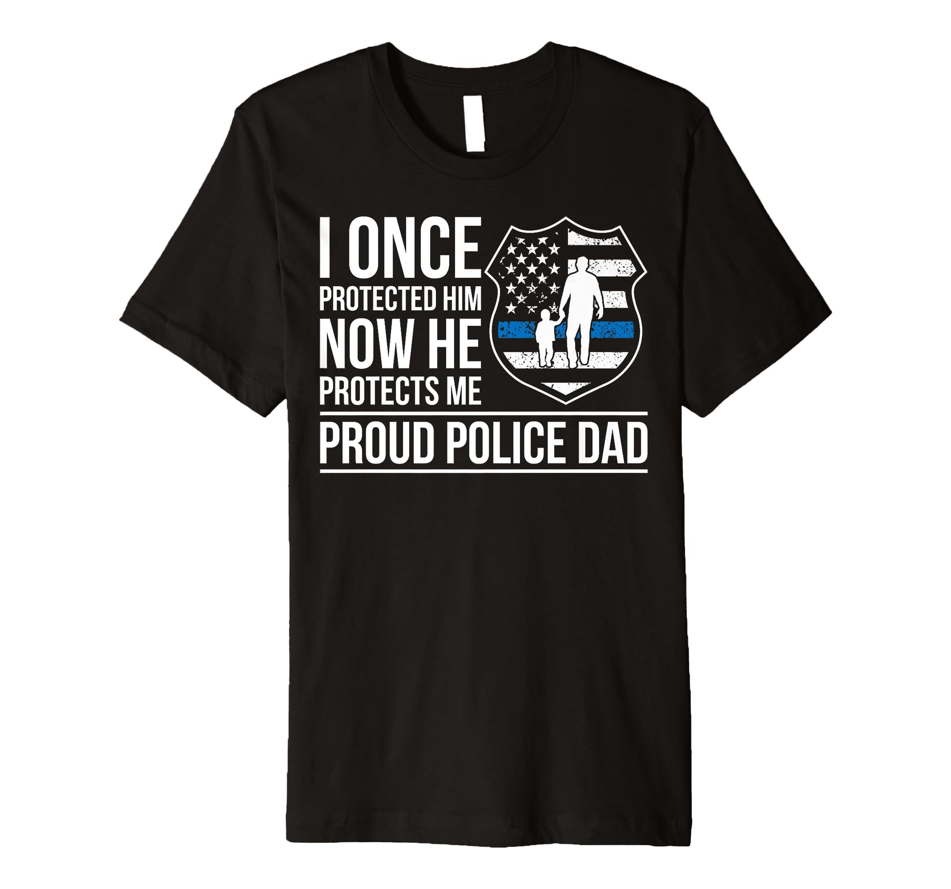 Mens Proud Police Dad Police Officer T-Shirt - Trendy Graphic Men Women - T-Shirt, Sweatshirt, Hoodie