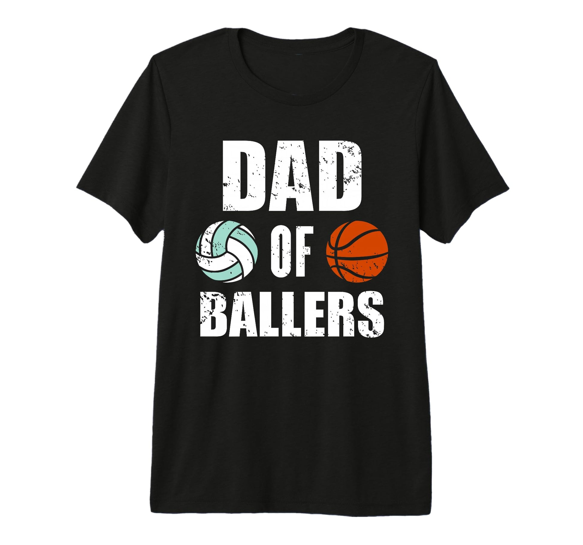 Mens Dad Ballers Funny Volleyball T-Shirt - Custom Art Print Men Women - T-Shirt, Sweatshirt, Hoodie