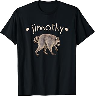 Retro Viral Raccoon Meme Jimothy T-Shirt Unisex T-shirt, Sweatshirt, Hoodie, Long Sleeve Tee - T-Shirt, Sweatshirt, Hoodie