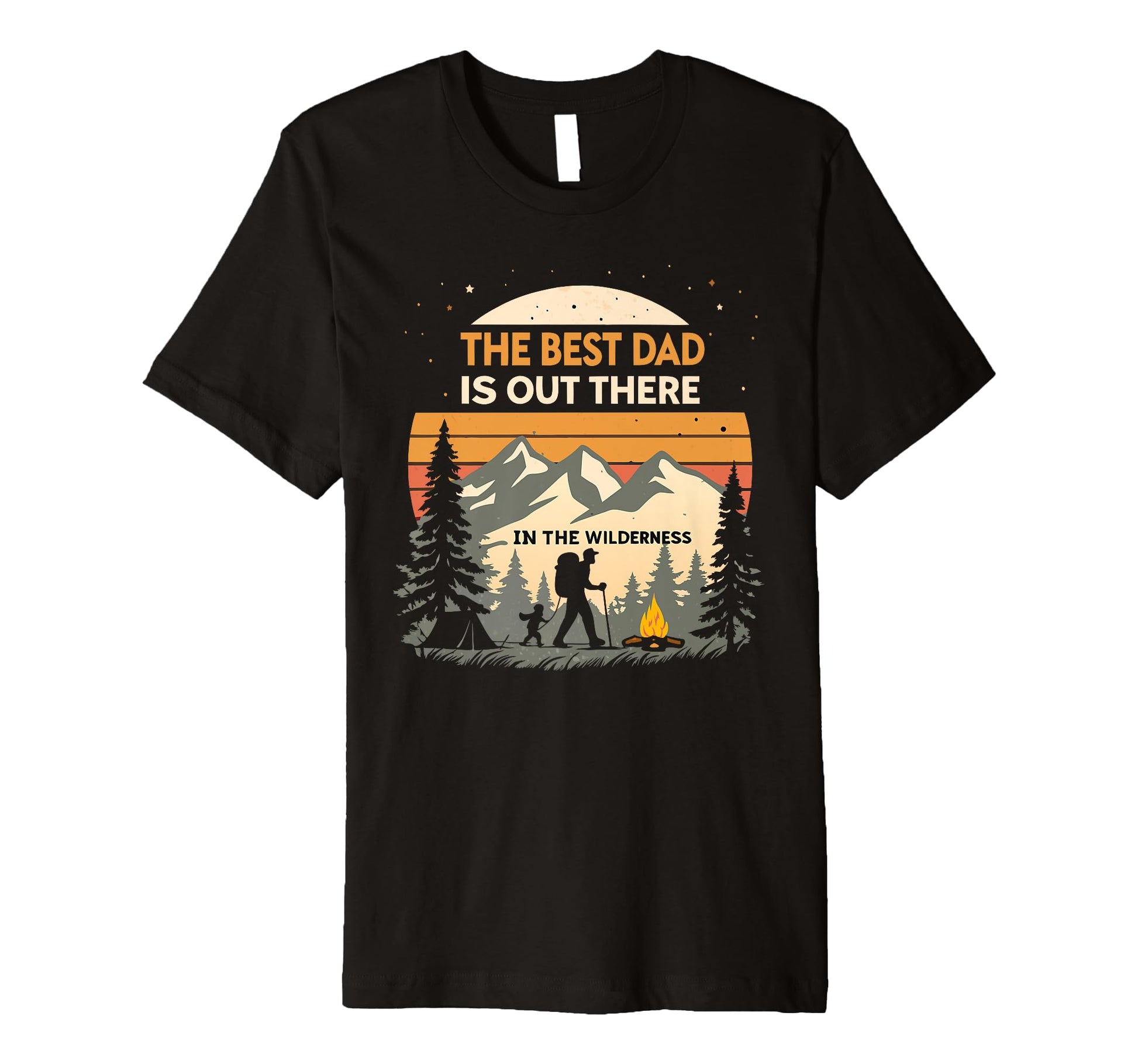 Camping Dad Fathers Day Outdoorsy T-Shirt - Aesthetic Graphic for Adults - T-Shirt, Sweatshirt, Hoodie
