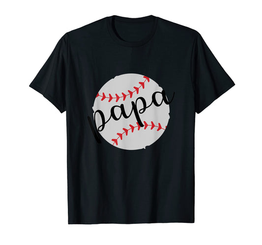 Baseball Papa Father Funny Dad Husband T-Shirt - Trendy Graphic Unisex - T-Shirt, Sweatshirt, Hoodie