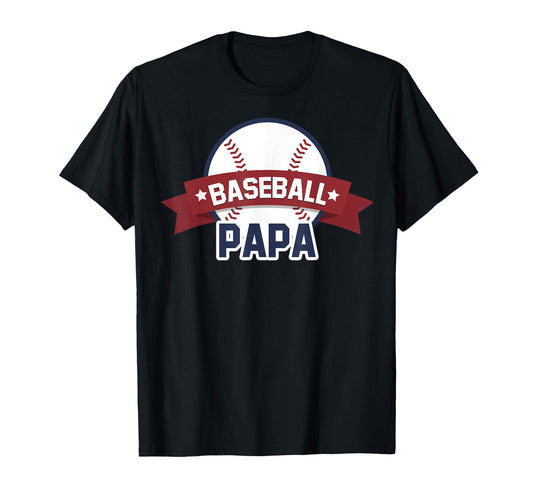 Baseball Papa Sport Coach Gifts Dad Ball T-Shirt - Unique Graphic Unisex - T-Shirt, Sweatshirt, Hoodie
