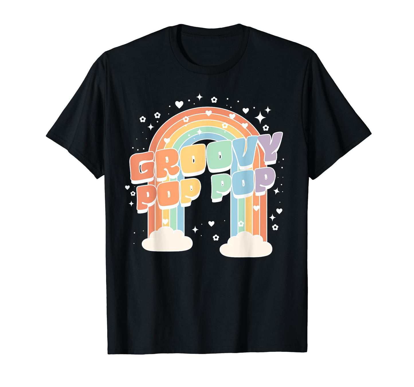 Pop Pop Second Birthday Rainbow Two T-Shirt - Novelty Apparel Unisex - T-Shirt, Sweatshirt, Hoodie