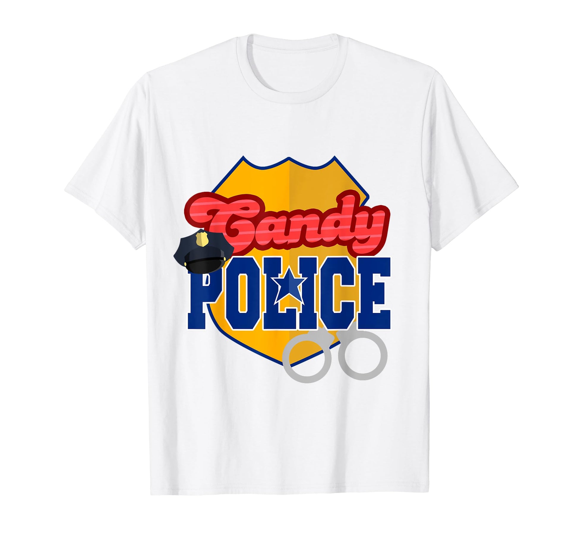 Halloween Candy Police Funny Mom T-Shirt - Casual Everyday Wear Men Women - T-Shirt, Sweatshirt, Hoodie