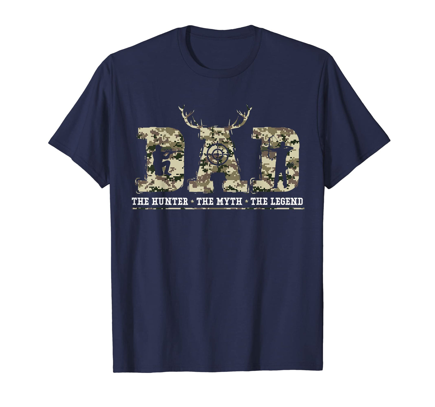 Usa Camo Father Day Hunting Gift Dad T-Shirt - Novelty Apparel Men Women - T-Shirt, Sweatshirt, Hoodie