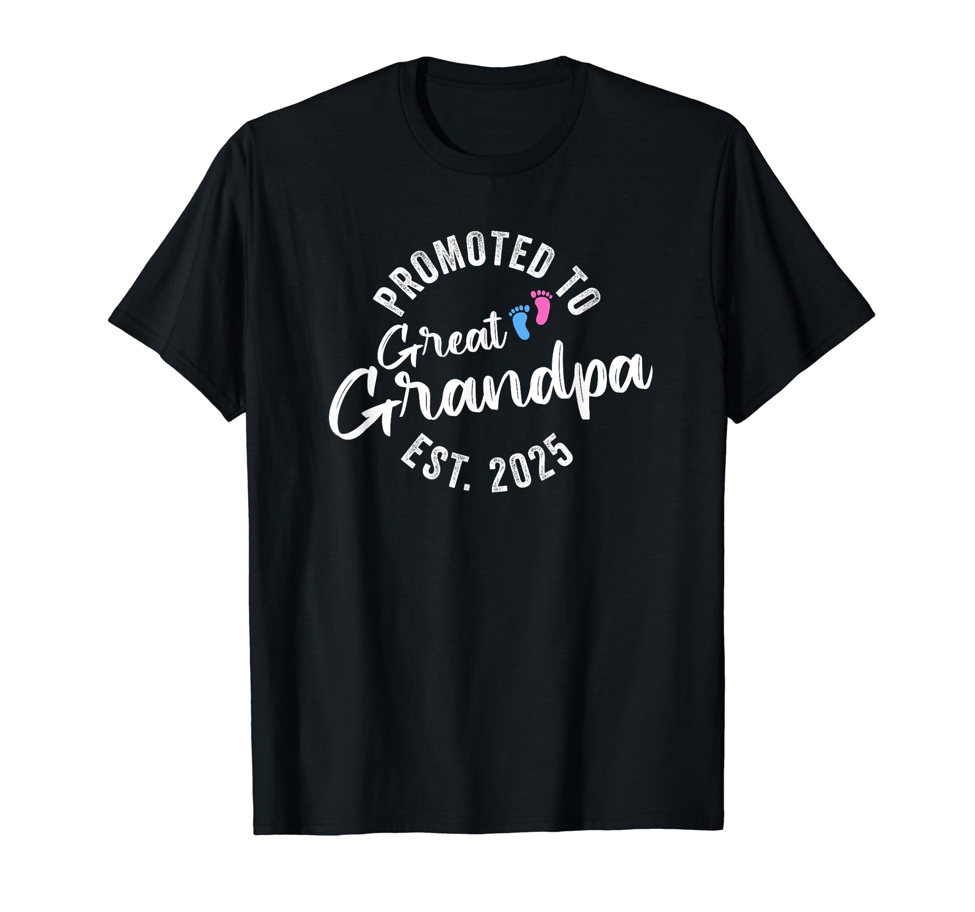 Promoted To Great Grandpa 2025 T-Shirt - Minimalist Print Men Women - T-Shirt, Sweatshirt, Hoodie