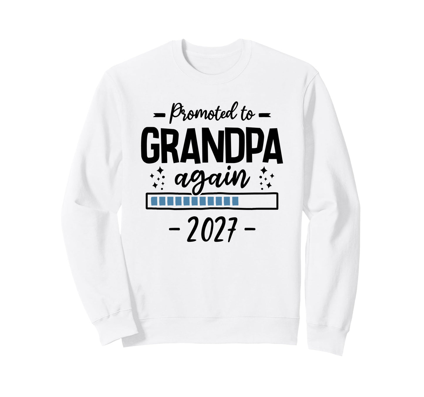 2Nd Time Grandpa Announcement Sweatshirt - Novelty Apparel Men Women - T-Shirt, Sweatshirt, Hoodie