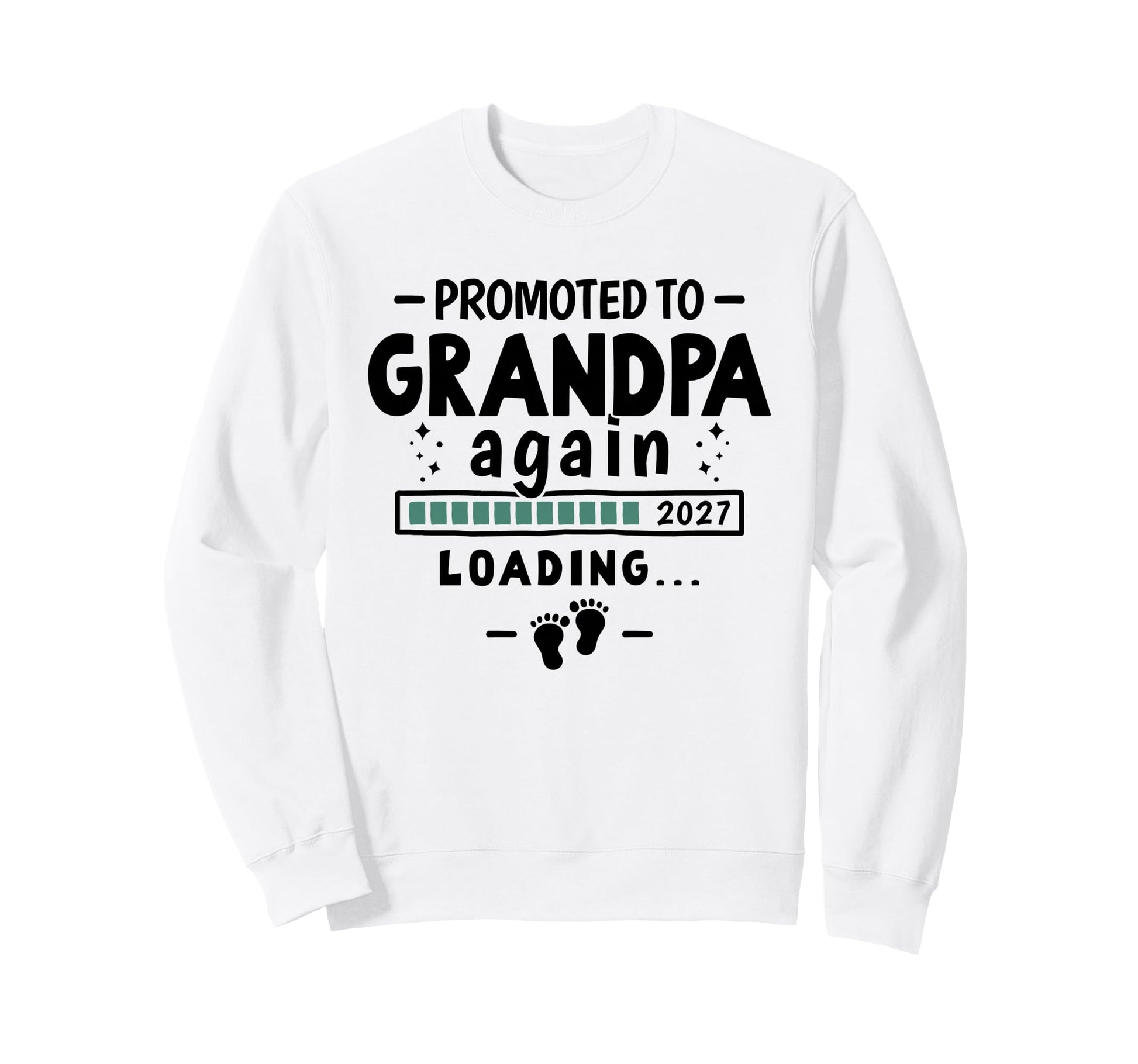 2Nd Time Grandpa Announcement Sweatshirt - Trendy Graphic for Adults - T-Shirt, Sweatshirt, Hoodie