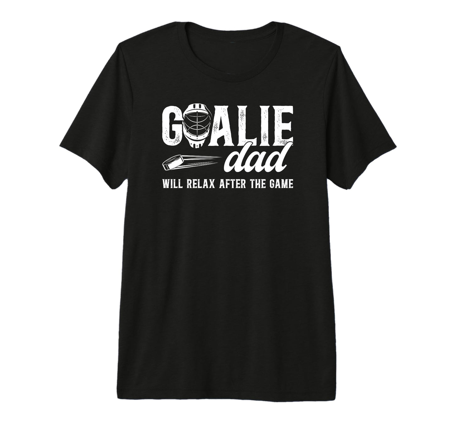 Mens Funny Hockey Goalie Dad Ice T-Shirt - Aesthetic Graphic for Adults - T-Shirt, Sweatshirt, Hoodie