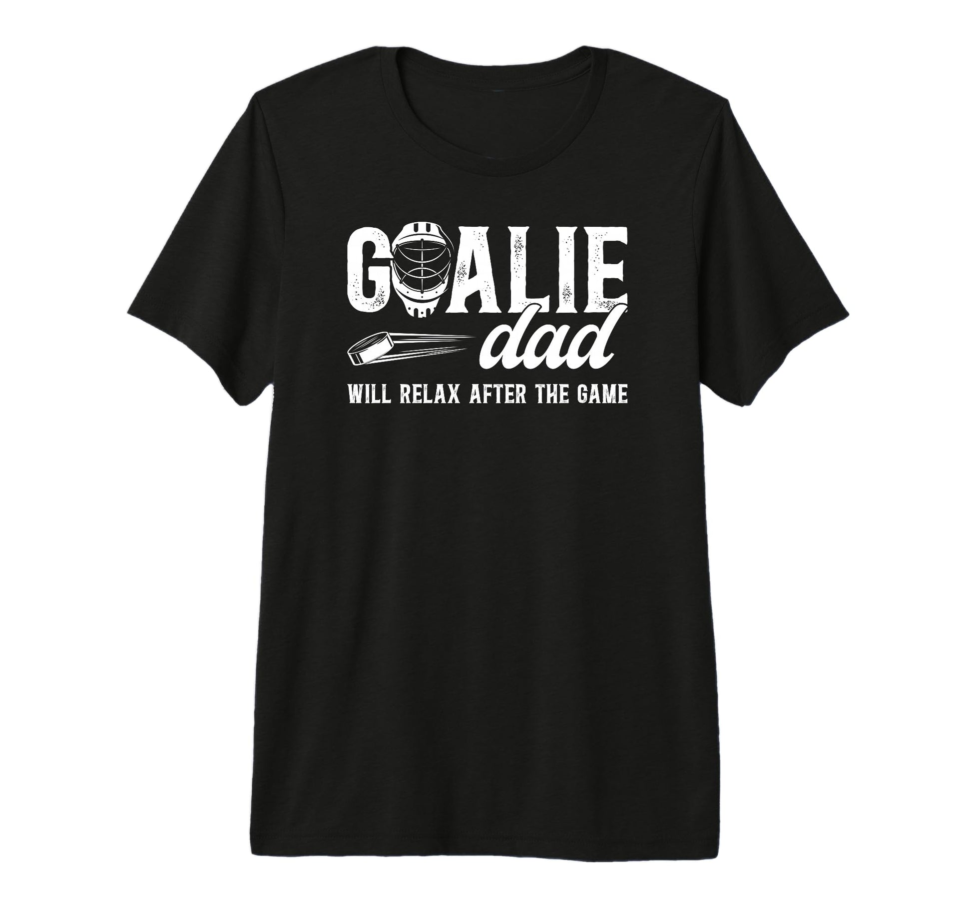 Mens Funny Hockey Goalie Dad Ice T-Shirt - Aesthetic Graphic for Adults - T-Shirt, Sweatshirt, Hoodie