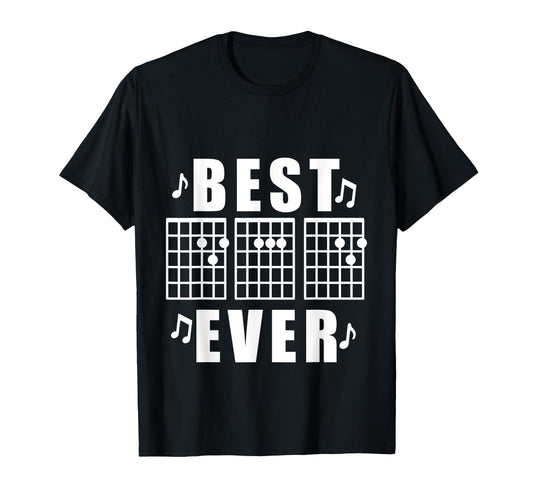 Best Dad Ever Guitar Player Musician T-Shirt - Graphic Print for Adults - T-Shirt, Sweatshirt, Hoodie