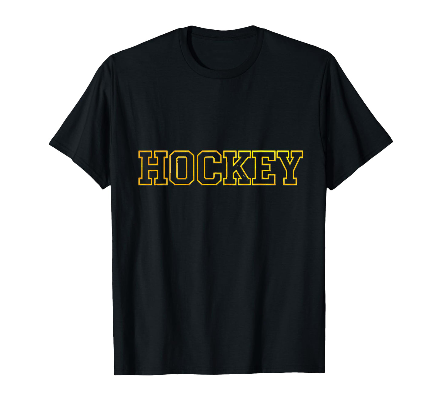 Hockey Varsity Block Text T-Shirt - Aesthetic Graphic Men Women - T-Shirt, Sweatshirt, Hoodie