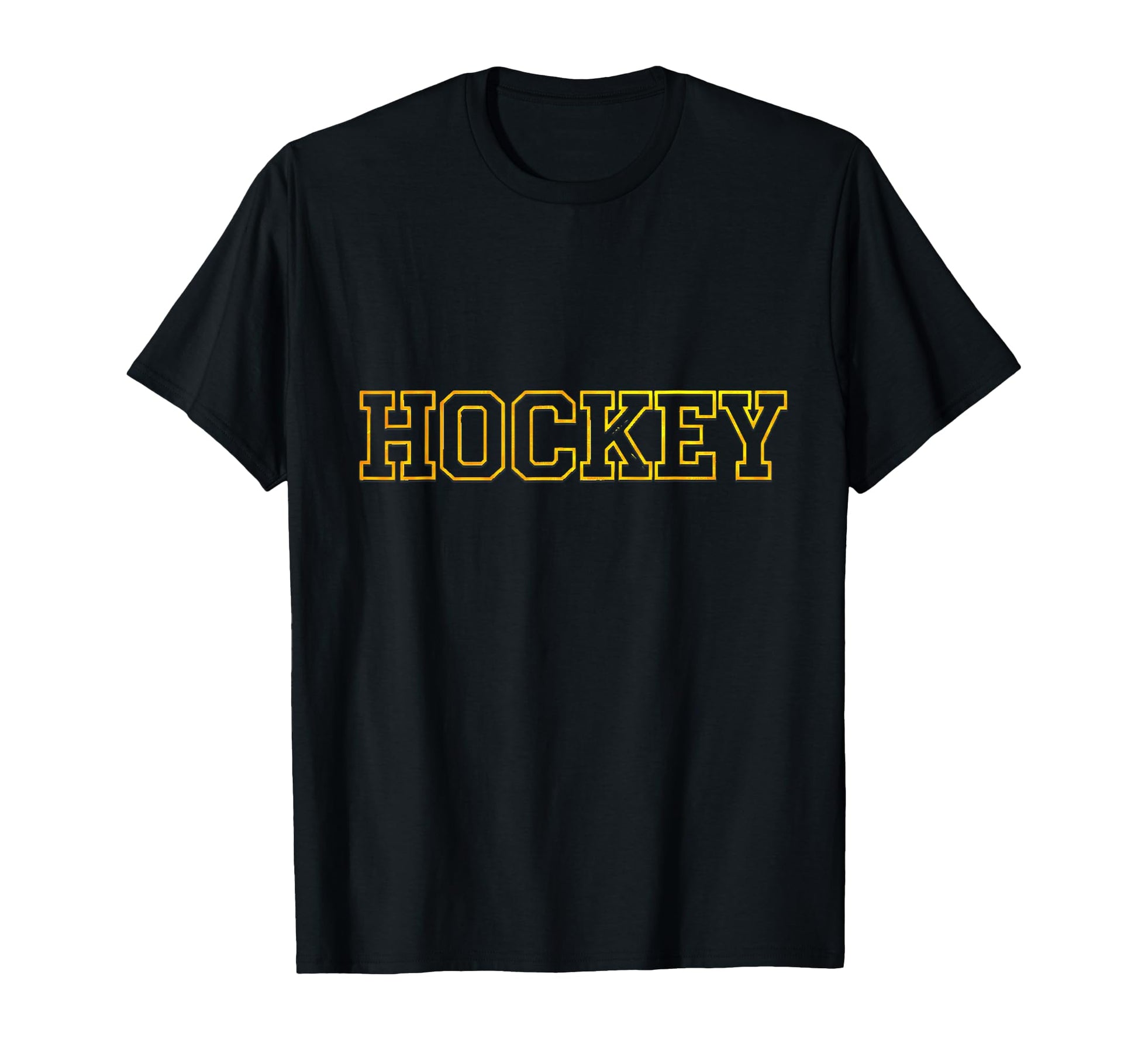 Hockey Varsity Block Text T-Shirt - Aesthetic Graphic Men Women - T-Shirt, Sweatshirt, Hoodie