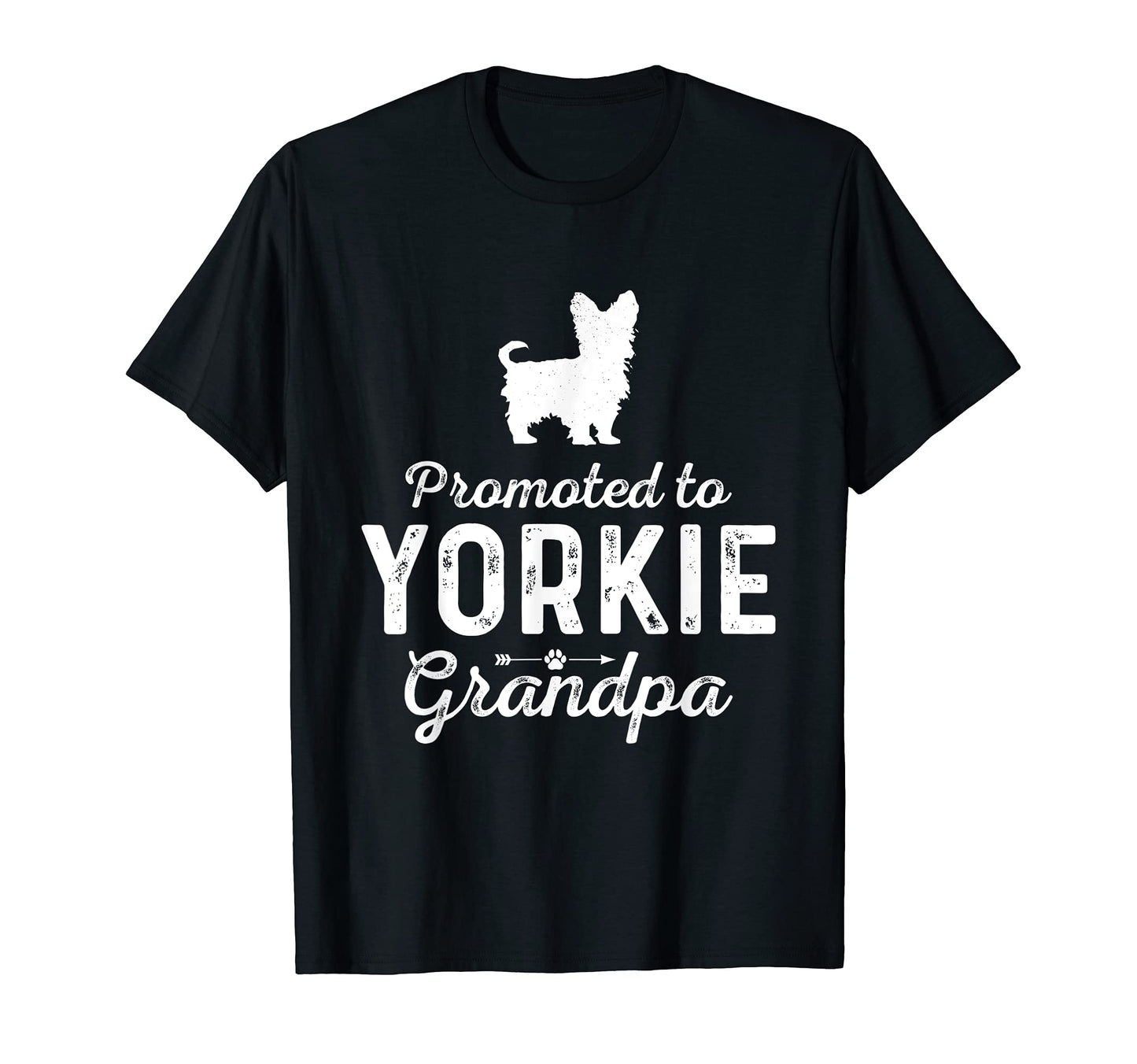 Mens Promoted To Yorkie Grandpa Funny T-Shirt - Novelty Apparel for Adults - T-Shirt, Sweatshirt, Hoodie