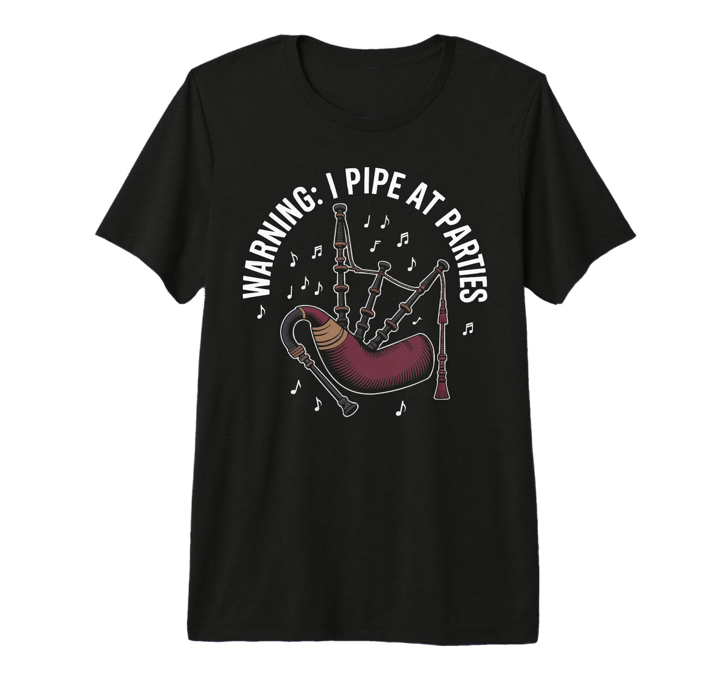 Bagpipe Player Musical Instrument Musician T-Shirt - Trendy Graphic Unisex - T-Shirt, Sweatshirt, Hoodie